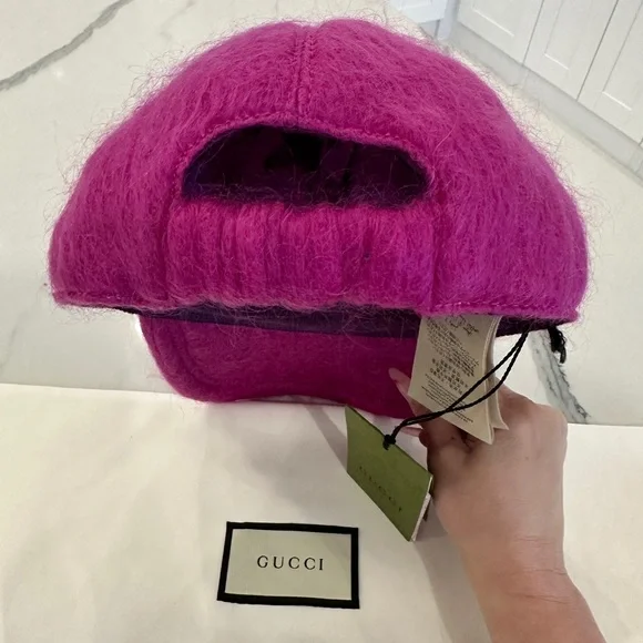 Gucci Mohair Baseball Hat - Picture 4 of 7